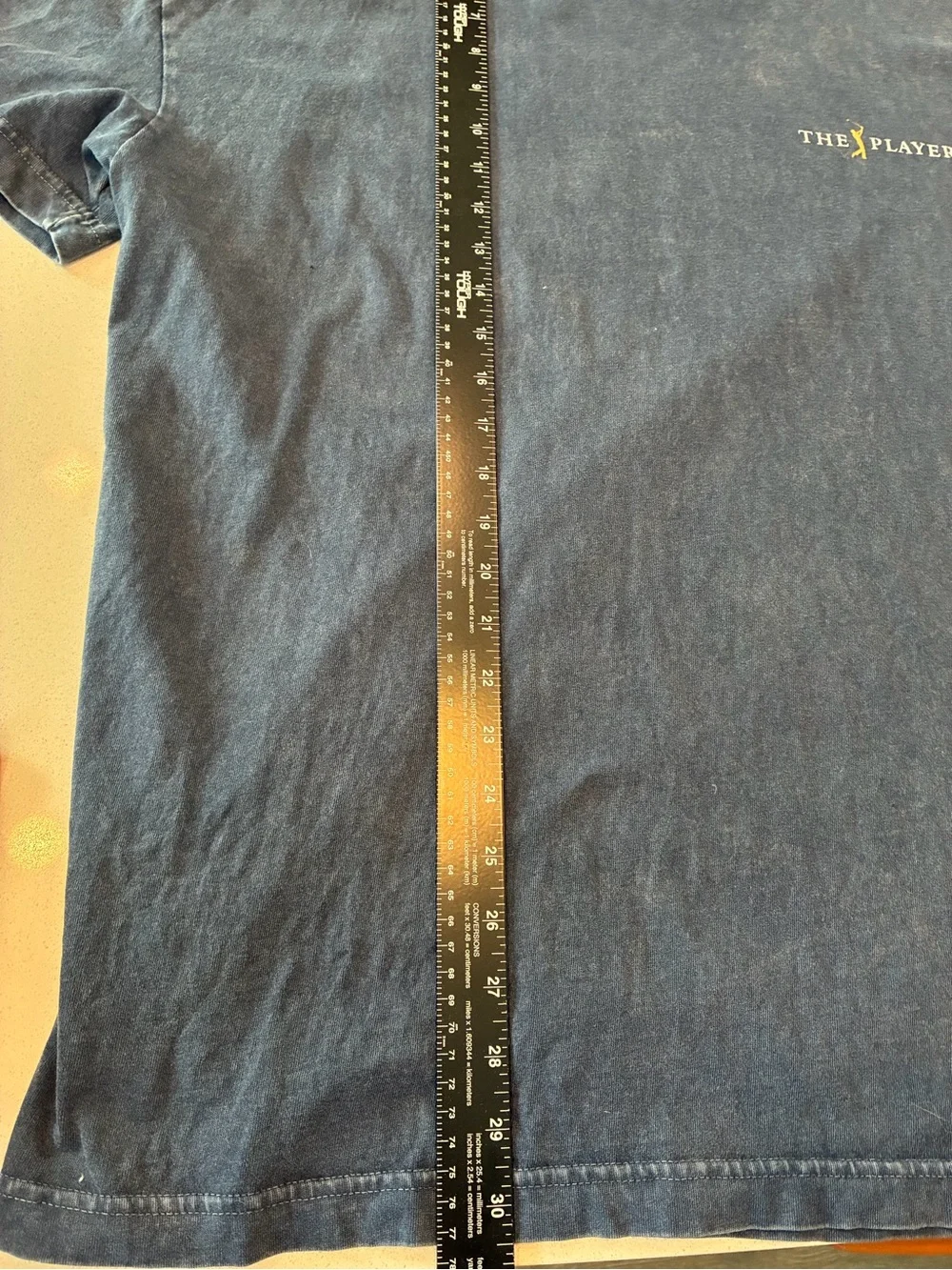 Abercrombie & Fitch Navy Blue 'The Players' Graphic Golf Tee